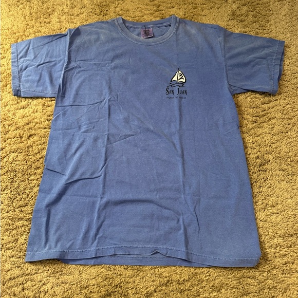 San Juan Puerto Rico Blue Tourist T Shirt Size Large (L) - Picture 2 of 2